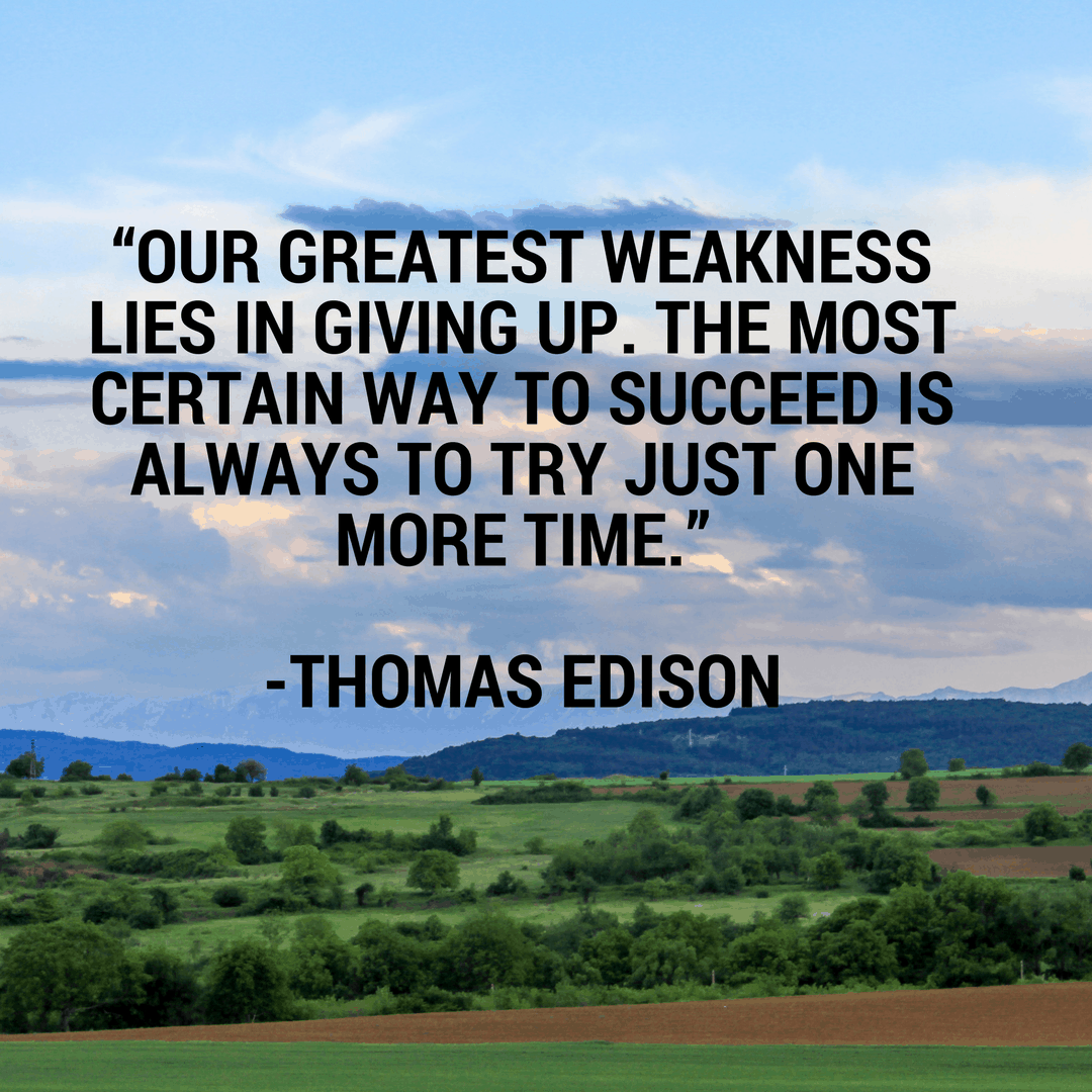 never give up quotes