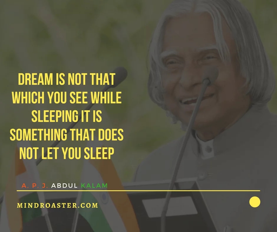 apj abdul kalam quotes on dreams
