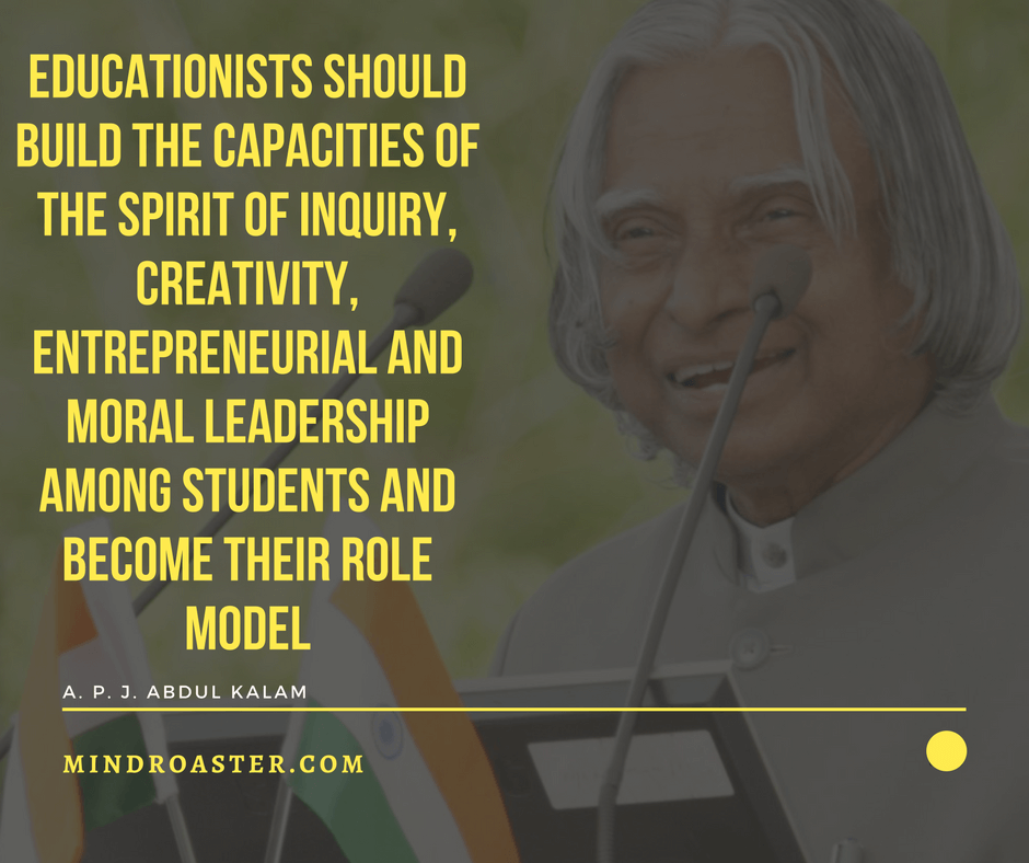 26 Most Popular Inspirational Quotes From Dr A P J Abdul Kalam